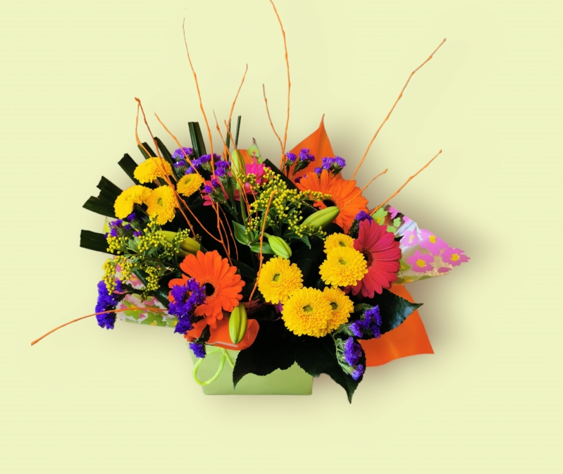 *Vibrant Box Arrangement